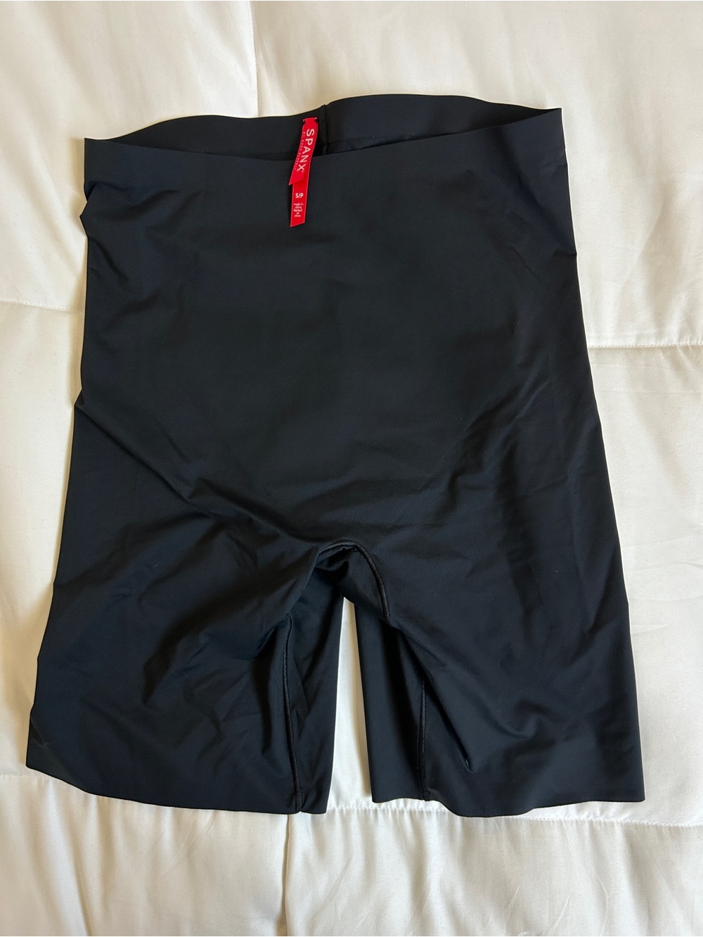Spanx Black High-Waist Mid thigh short